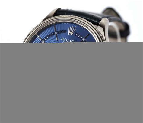 rolex cellini date blue dail pre owned|Rolex cellini time date.